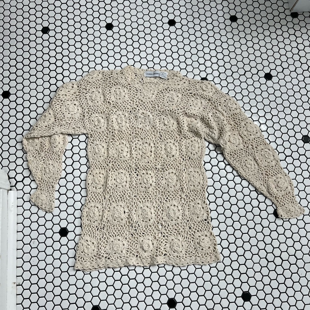 Lauren Brooke crochet top size small